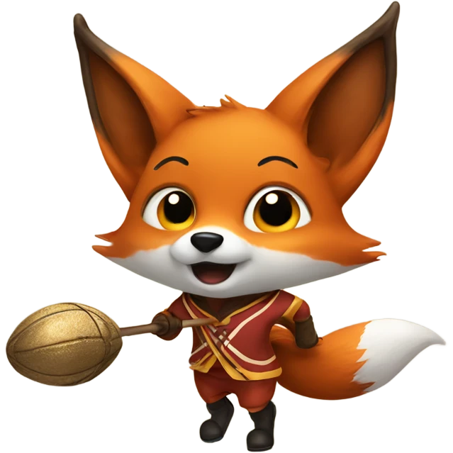 fox plays quidditch emoji