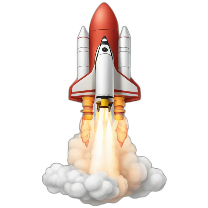 rocket launch angle smoke emoji