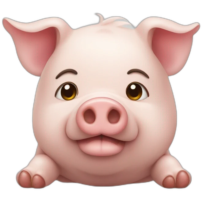 Cochon qui dort emoji