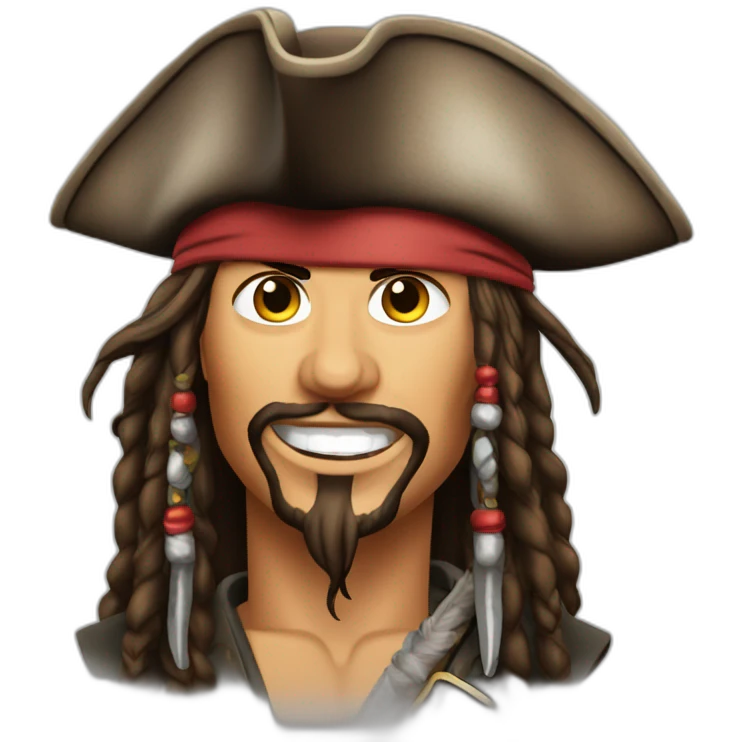 Jack Sparrow qui cour emoji