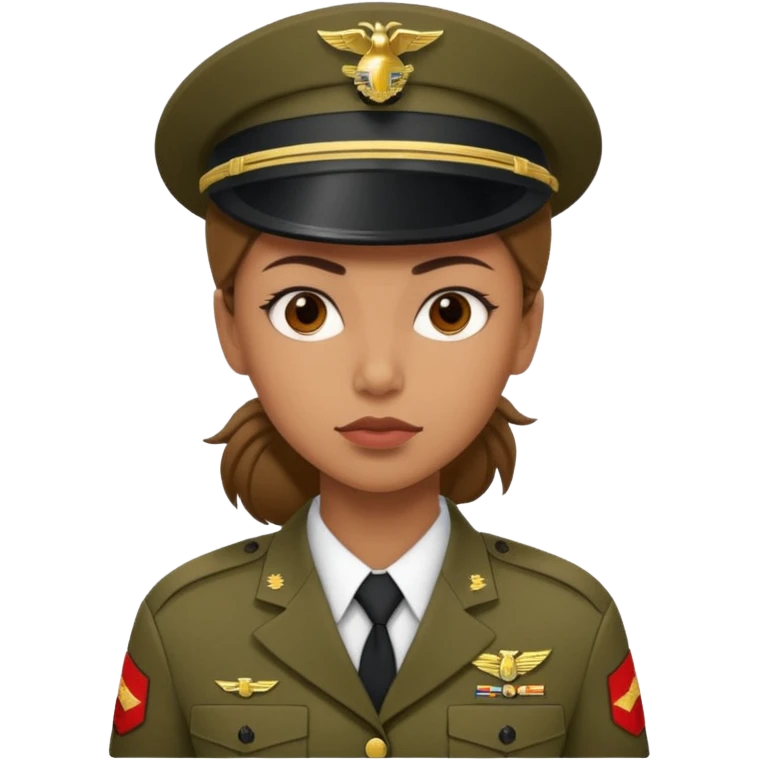 Female US Marine soldier emoji