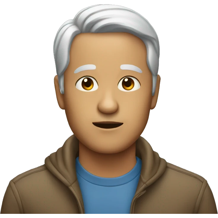 a person of 40 years explaining emoji