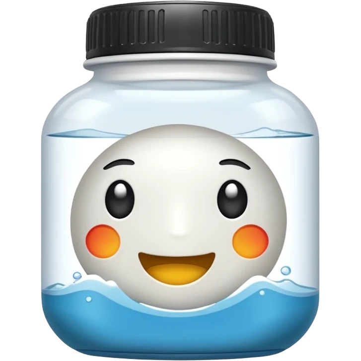 bote de suplementos pero sin cara emoji