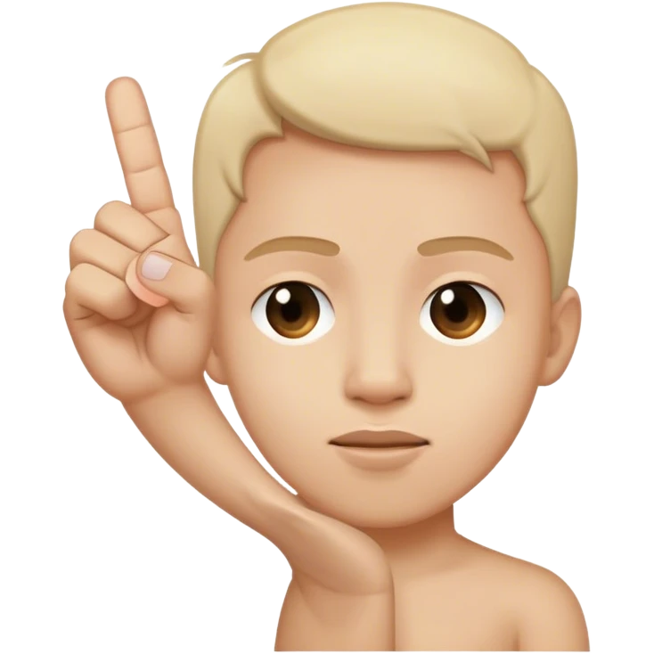 middle finger but nice emoji