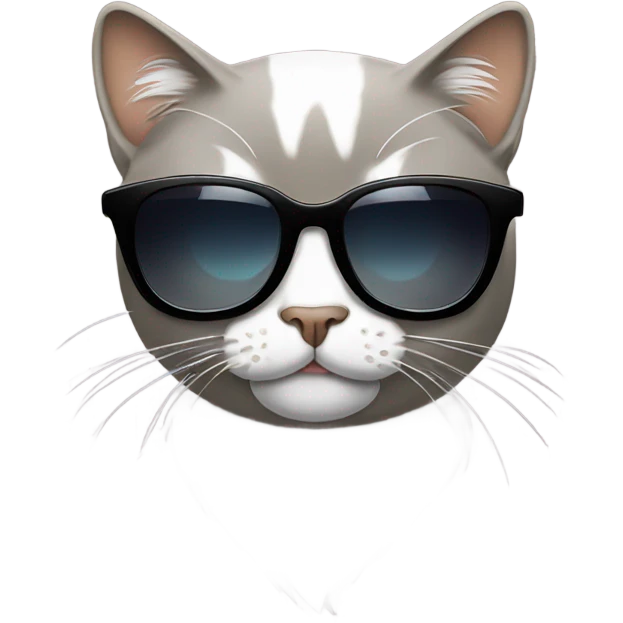 Cat with sunglasses emoji