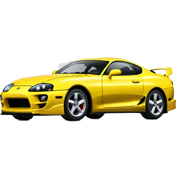 Yellow toyota supra 2024 front view emoji
