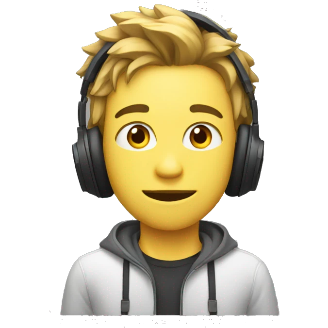 gamer infront of a screen emoji