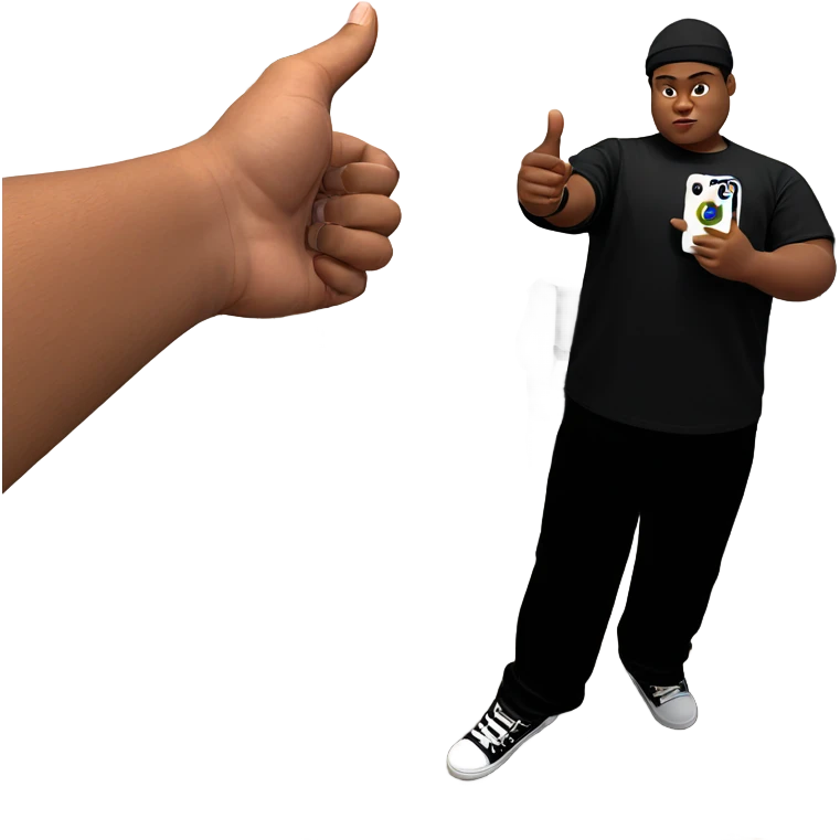 boy in black shirt indoors emoji