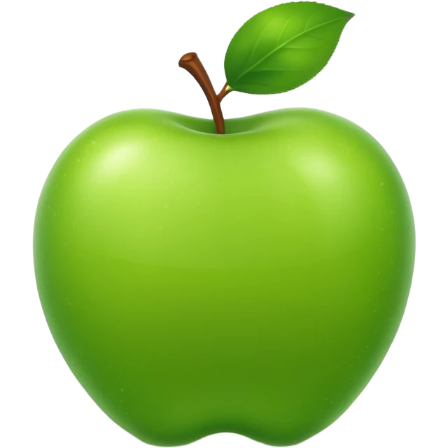 elma yeşil emoji