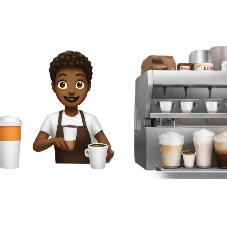 Dunkin barista emoji