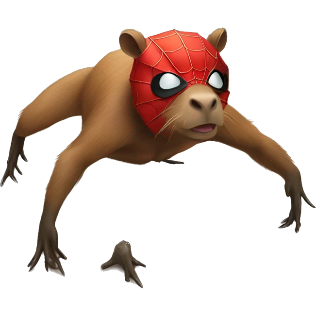 capybara spider man emoji