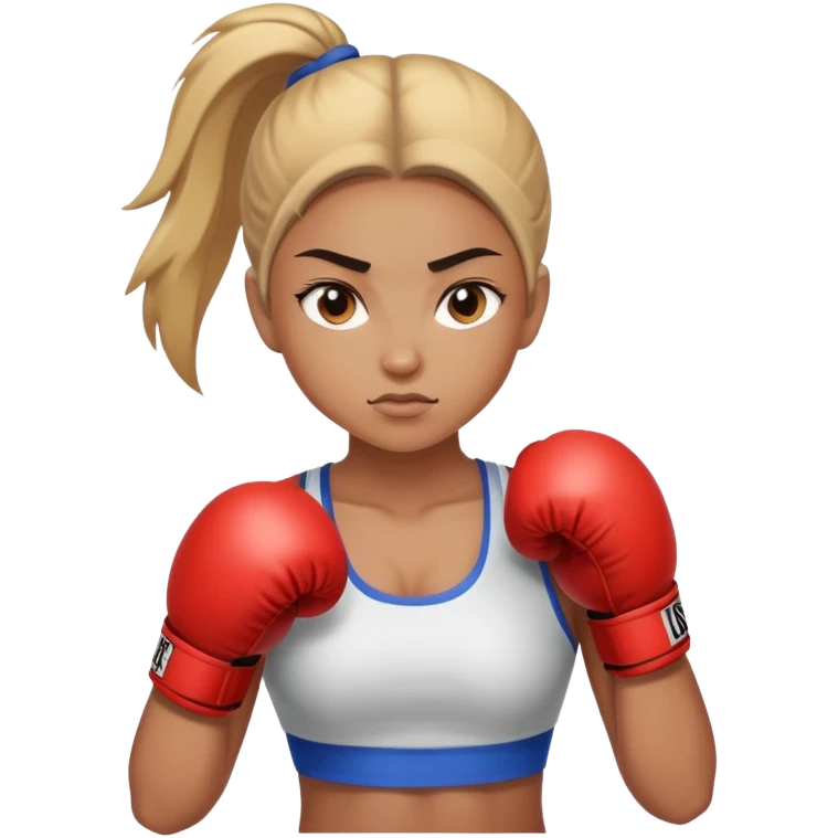 Boxing girl emoji