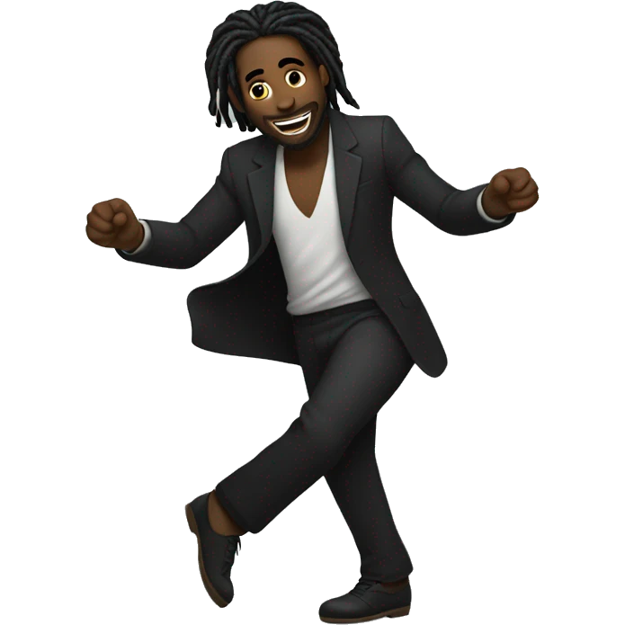 Black male with dread’s dancing  emoji