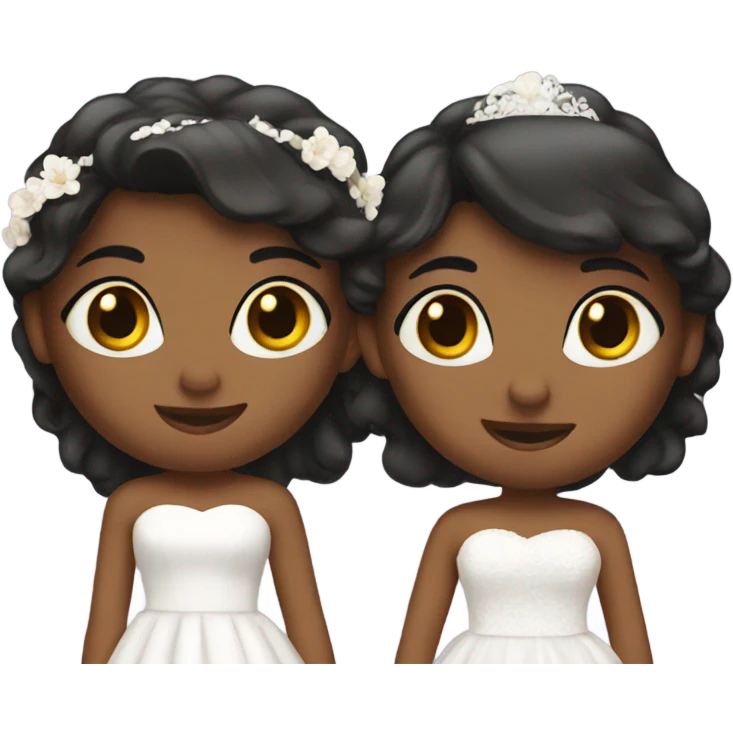 2 girls getting married  emoji