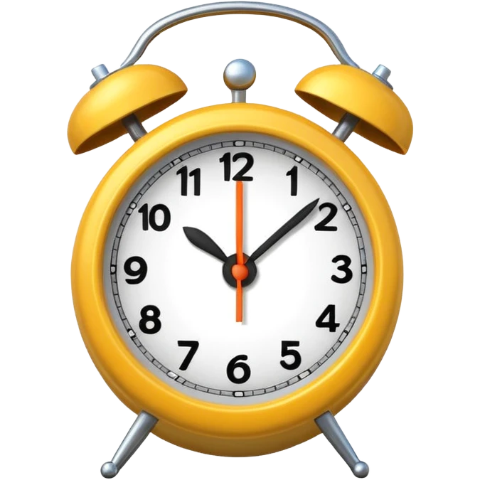 alarm clock set to 11 AM emoji