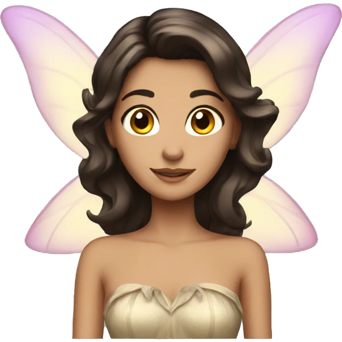 attractive brunette fairy  emoji