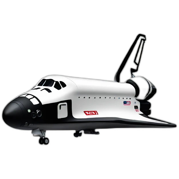 space shuttle side profile emoji