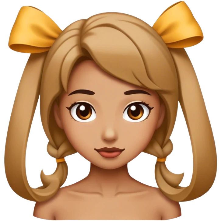 Flirtatious bow emoji