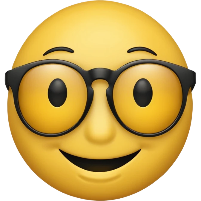 Smiley face peeking over the top of their sunglasses emoji