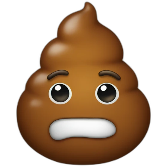 Poo with a shape of poo emoji