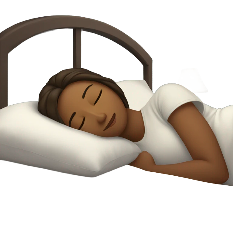Woman and Man sleeping in bed emoji