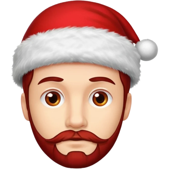 SCOTTISH MAN WITH STUBBLE WITH XMAS HAT emoji