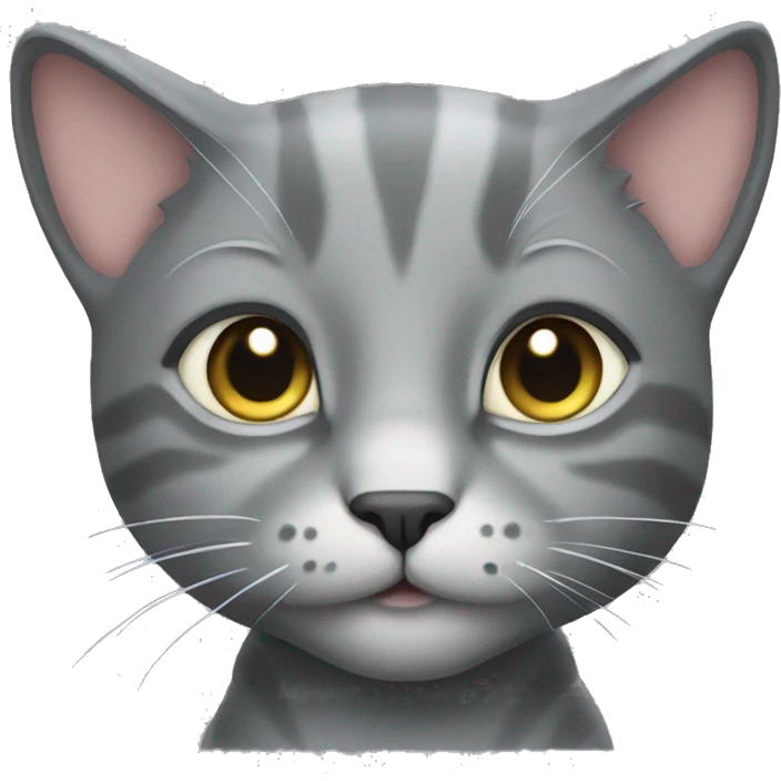 Gray kitty emoji