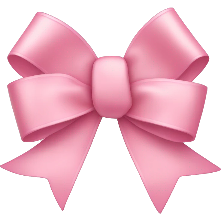 light pink ribbon bow emoji
