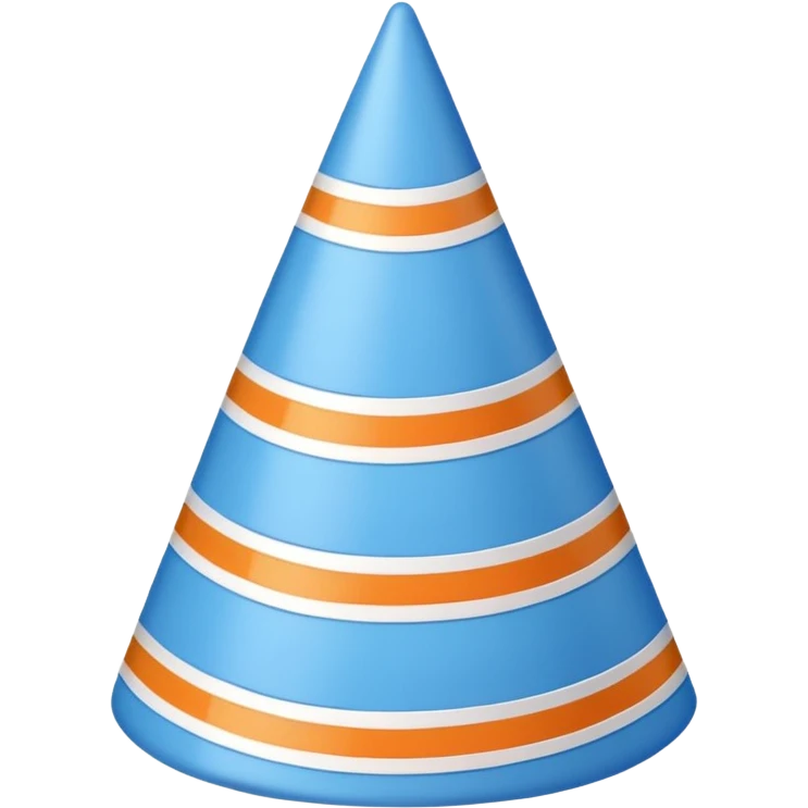 blue birthday hat emoji