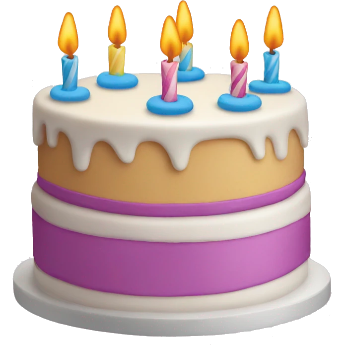 Birthday cake emoji