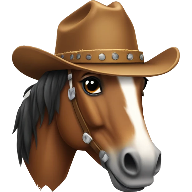 horse with cowboy hat emoji