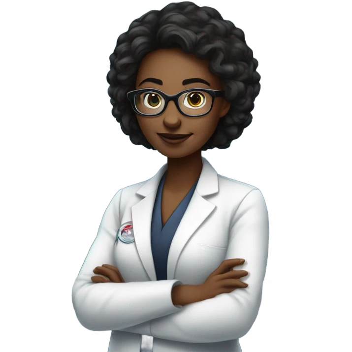 Dark matter physicist female emoji