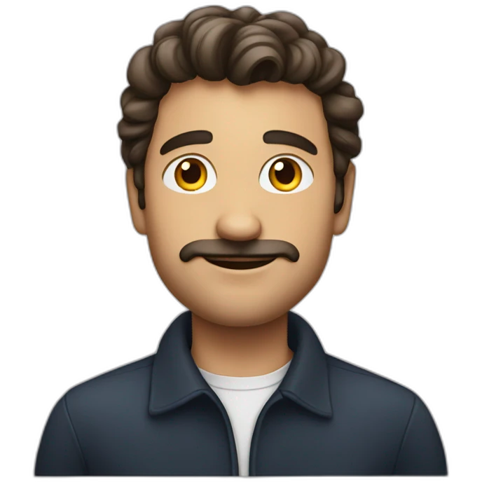 french stereotyp guy emoji
