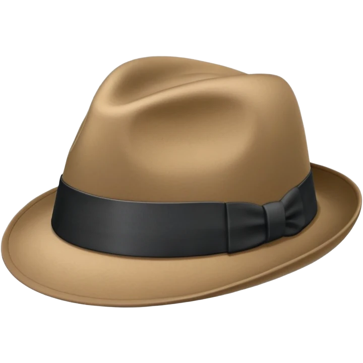 a fedora emoji with a band emoji