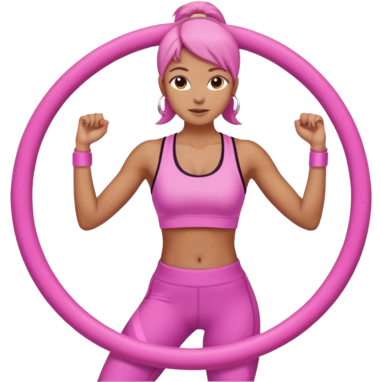 infinity hoop workout pink emoji