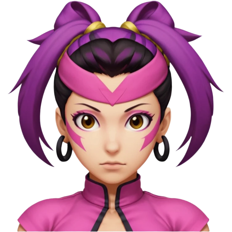 Juri from Street Fighter 6, close-up face emoji