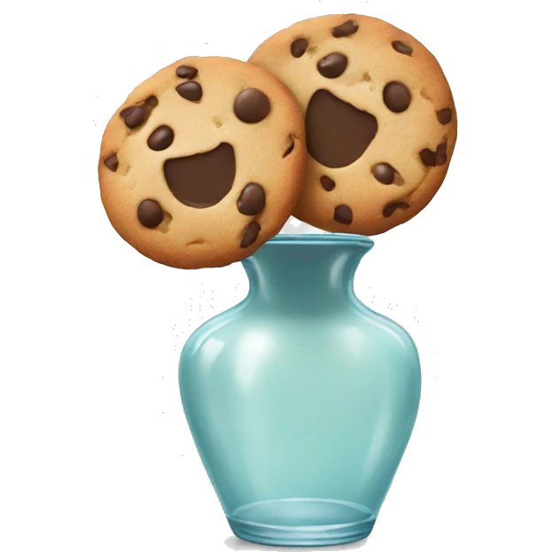 Cookies in a clear vase emoji