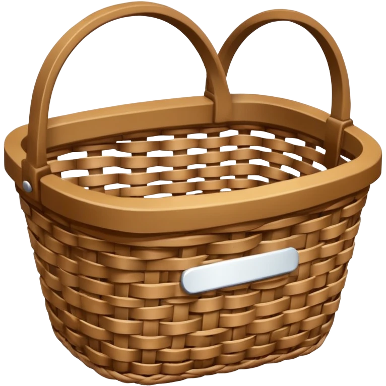 patterned empty wicker basket emoji