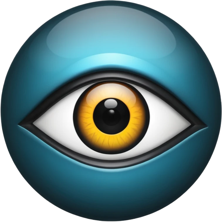 Black evil eye emoji