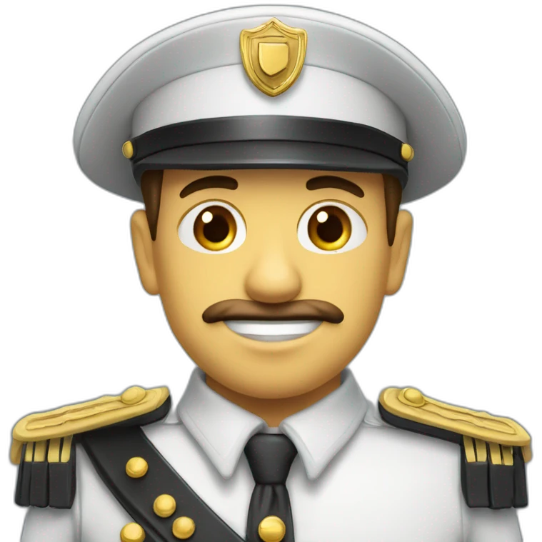 Gendarme avec un calot emoji