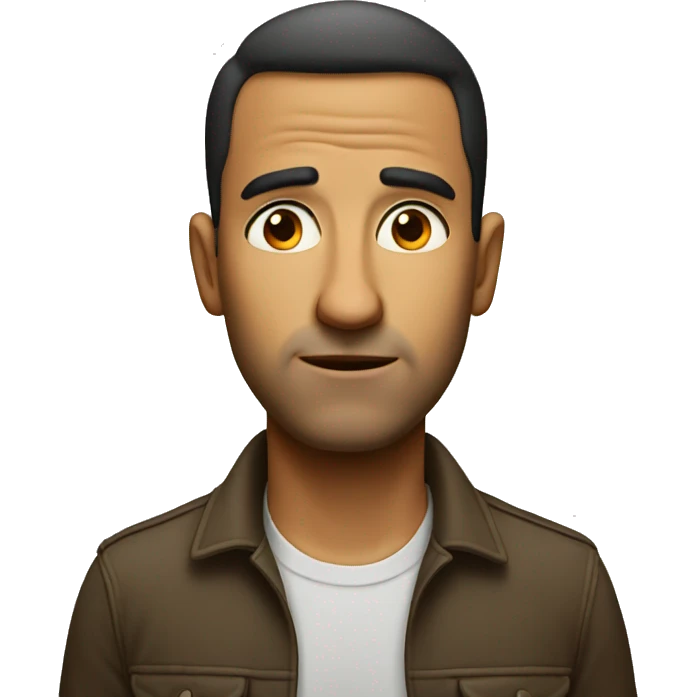A man doing a side eye emoji