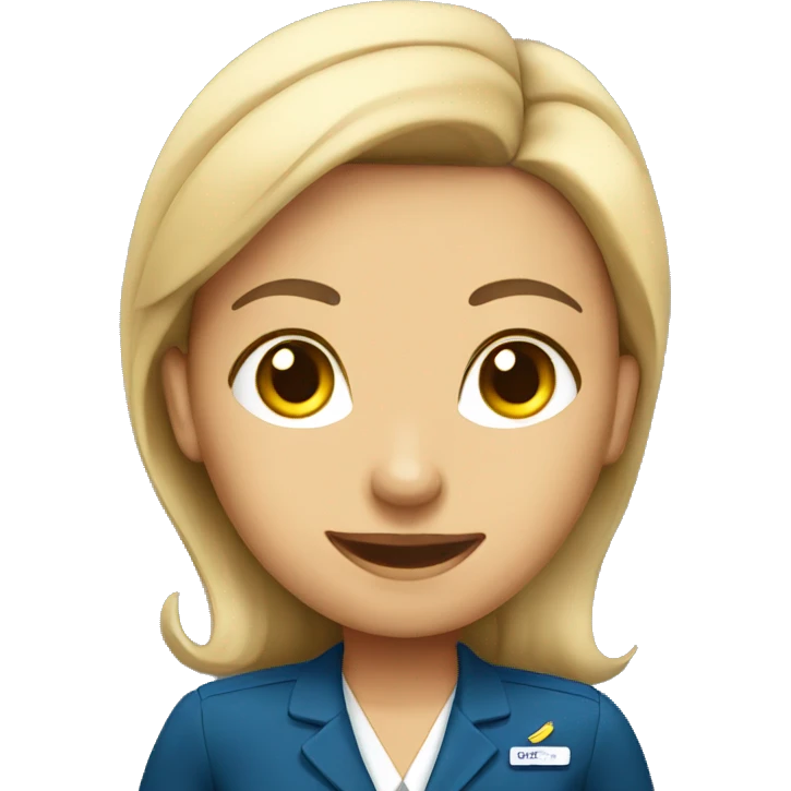Flight attendant emoji