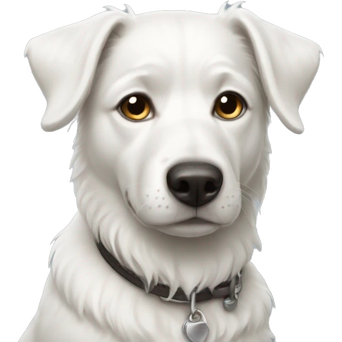 white dog emoji