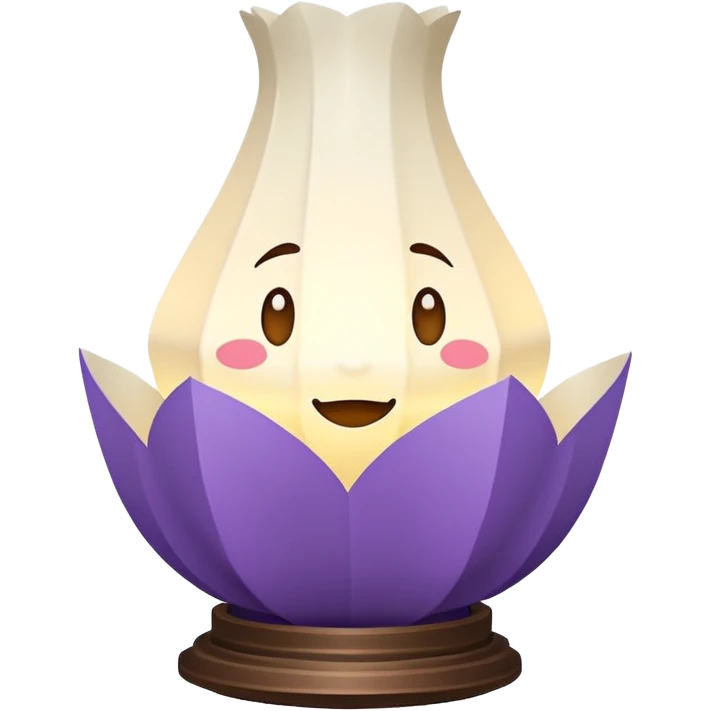  luminária japonesas roxas e ciano emoji