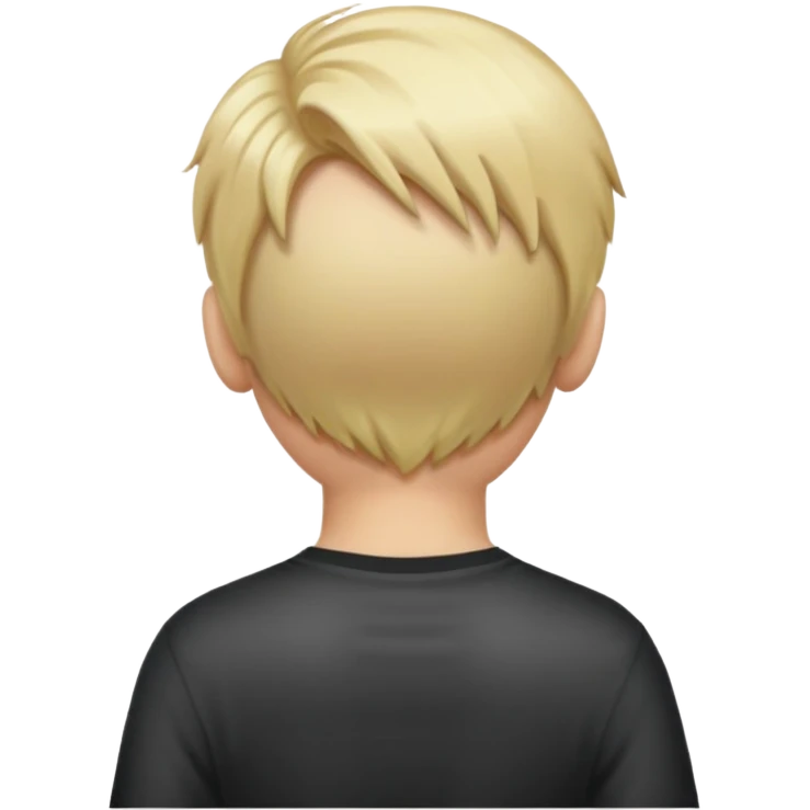 Emoji chico rubio de espaldas emoji