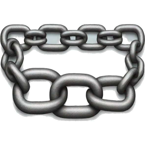 chain with a missing link emoji