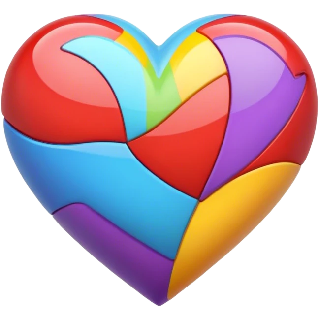 Cœur multicolore  emoji