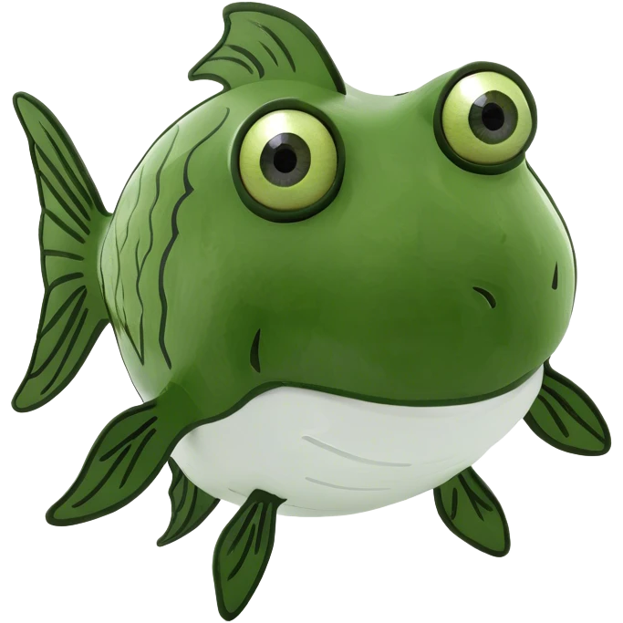 A stupid fish emoji
