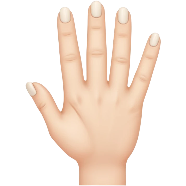 A  very small finger emoji