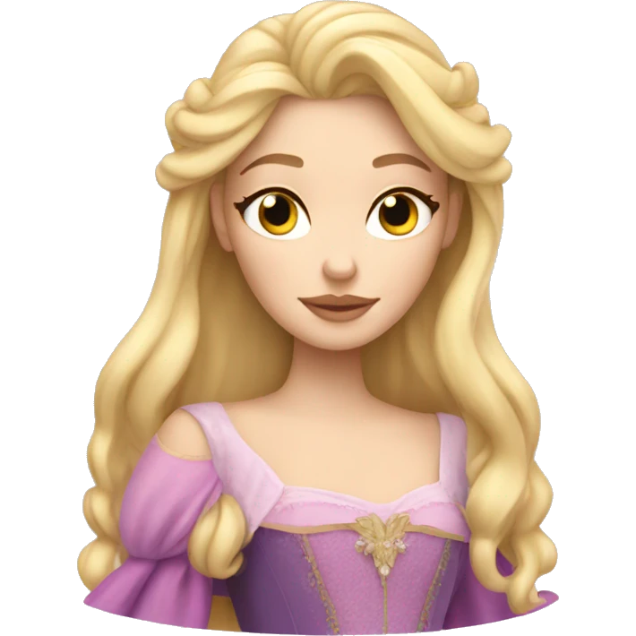 sleeping beauty blonde white girl emoji